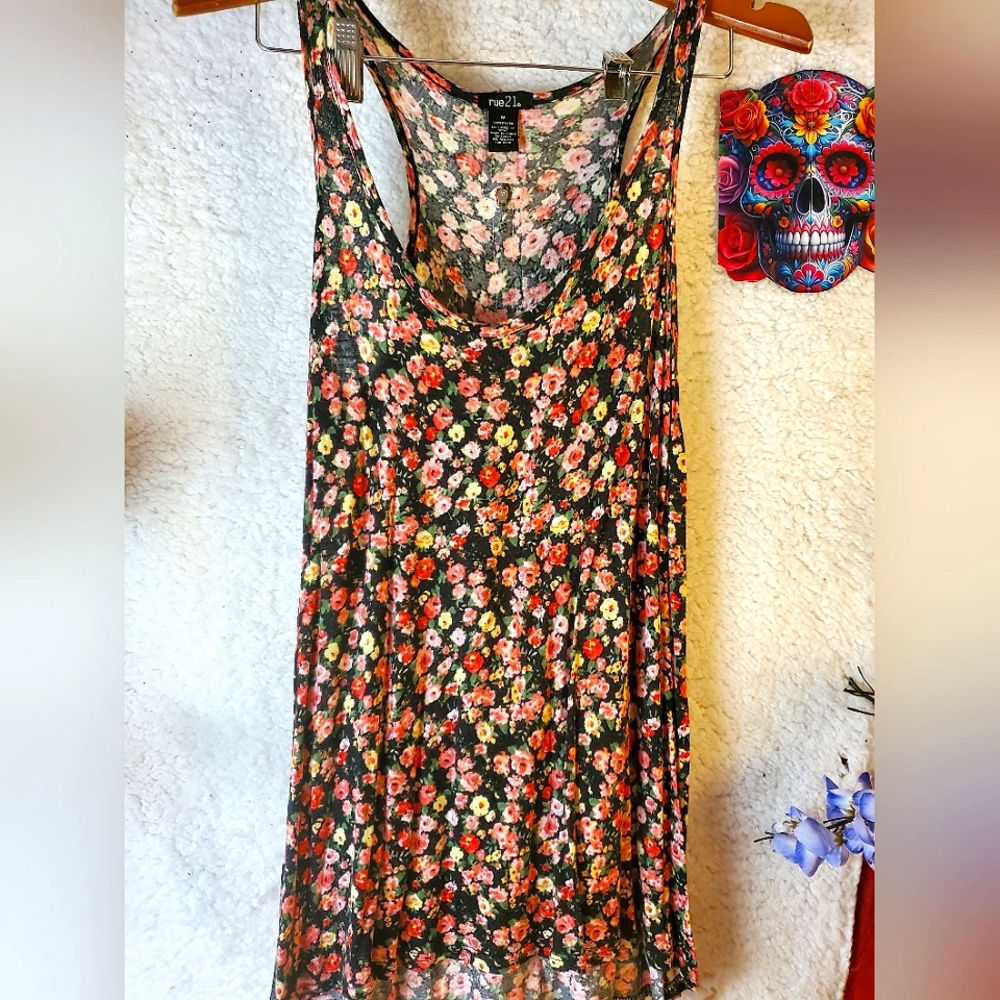 Rue 21 Floral Tank Top  Final Offer